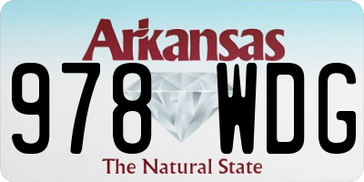 AR license plate 978WDG