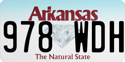 AR license plate 978WDH