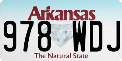 AR license plate 978WDJ