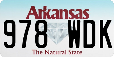 AR license plate 978WDK