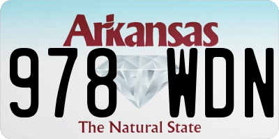 AR license plate 978WDN