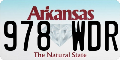 AR license plate 978WDR