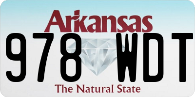 AR license plate 978WDT