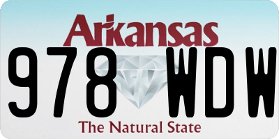AR license plate 978WDW