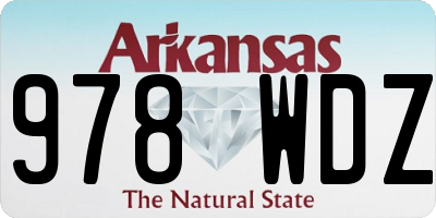 AR license plate 978WDZ