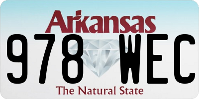 AR license plate 978WEC