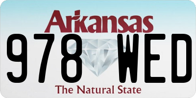 AR license plate 978WED