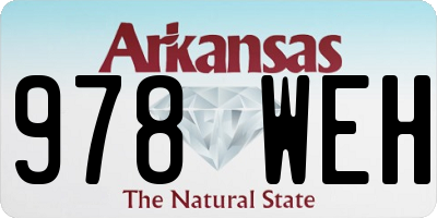 AR license plate 978WEH