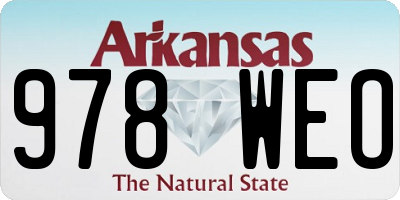 AR license plate 978WEO