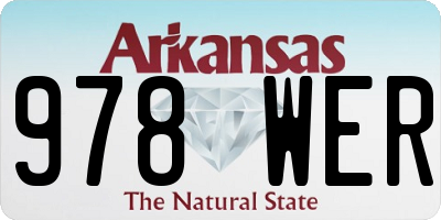 AR license plate 978WER