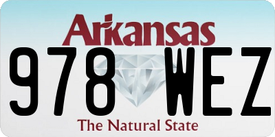 AR license plate 978WEZ