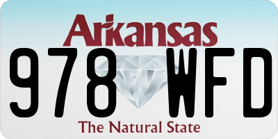 AR license plate 978WFD