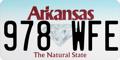 AR license plate 978WFE