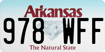 AR license plate 978WFF