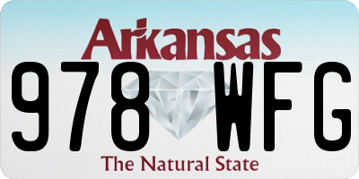 AR license plate 978WFG