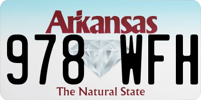 AR license plate 978WFH