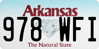AR license plate 978WFI