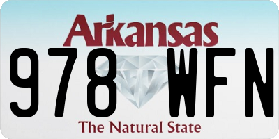 AR license plate 978WFN