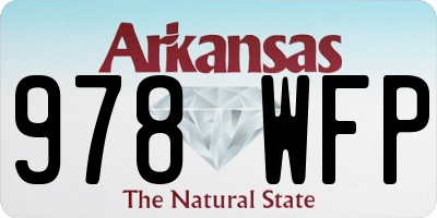 AR license plate 978WFP
