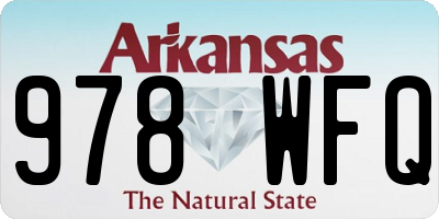 AR license plate 978WFQ