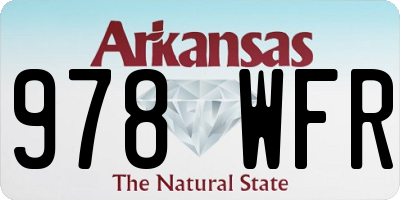 AR license plate 978WFR