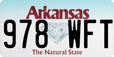 AR license plate 978WFT