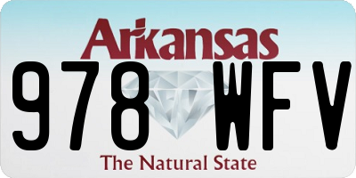AR license plate 978WFV