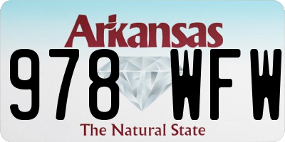 AR license plate 978WFW