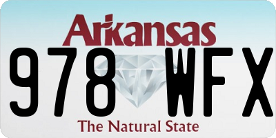 AR license plate 978WFX