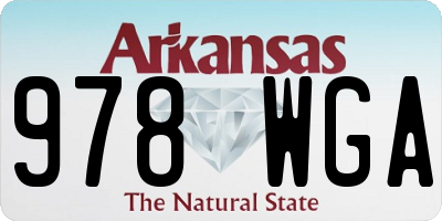 AR license plate 978WGA