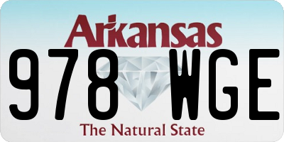 AR license plate 978WGE