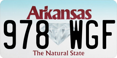 AR license plate 978WGF