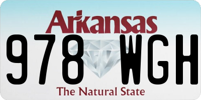 AR license plate 978WGH