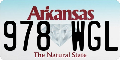 AR license plate 978WGL