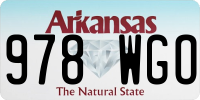AR license plate 978WGO