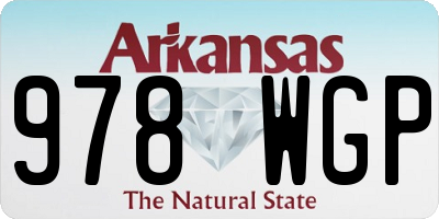 AR license plate 978WGP