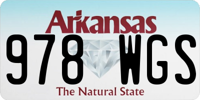 AR license plate 978WGS