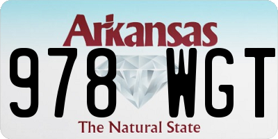 AR license plate 978WGT