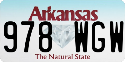 AR license plate 978WGW