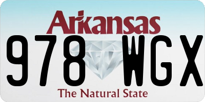 AR license plate 978WGX