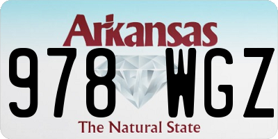 AR license plate 978WGZ