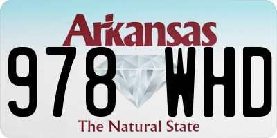 AR license plate 978WHD