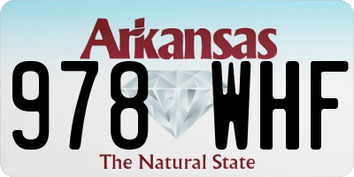 AR license plate 978WHF