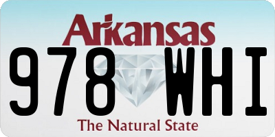 AR license plate 978WHI