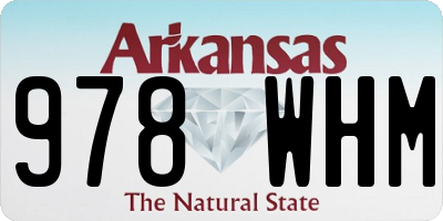 AR license plate 978WHM
