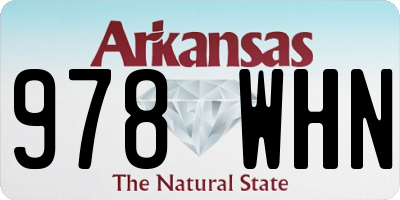 AR license plate 978WHN
