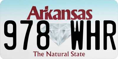 AR license plate 978WHR
