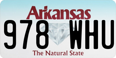 AR license plate 978WHU