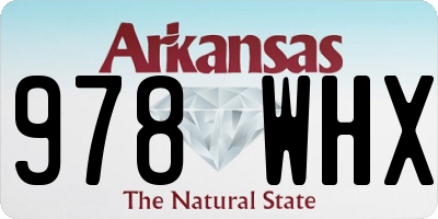 AR license plate 978WHX