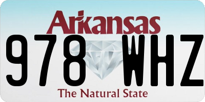 AR license plate 978WHZ